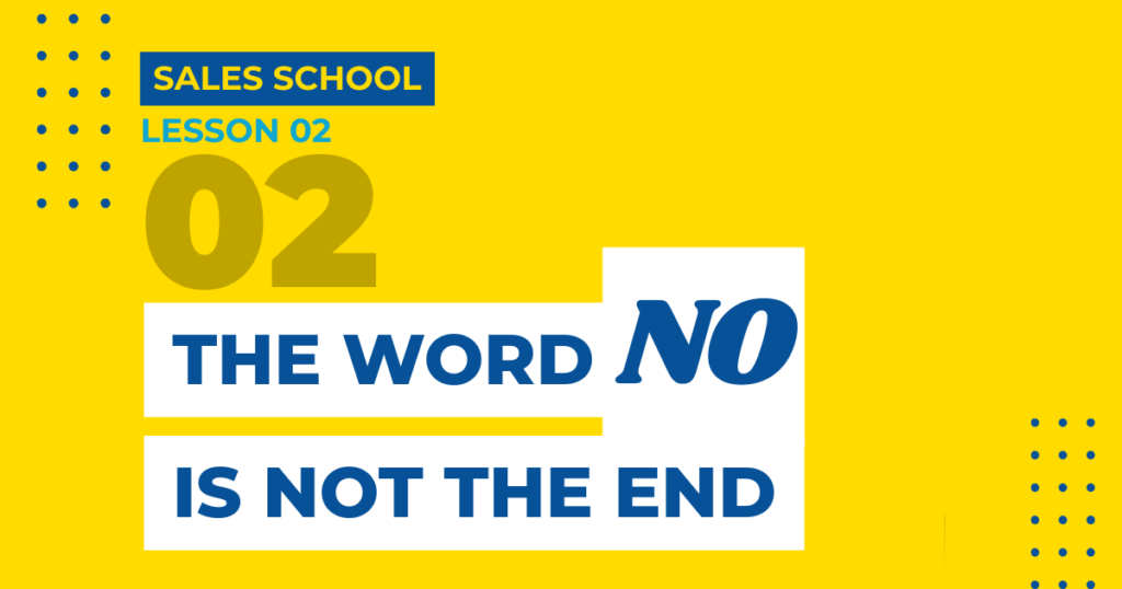Inside Atlas Consulting Group the word NO sales school